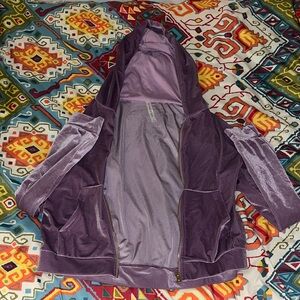 Fabletics M Lilac Velour Hoodie